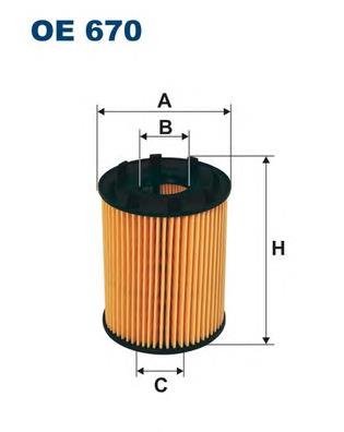 OE670 Filtron filtr oleju