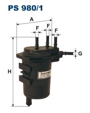 Filtr paliwa 8671017372 Renault (RVI)