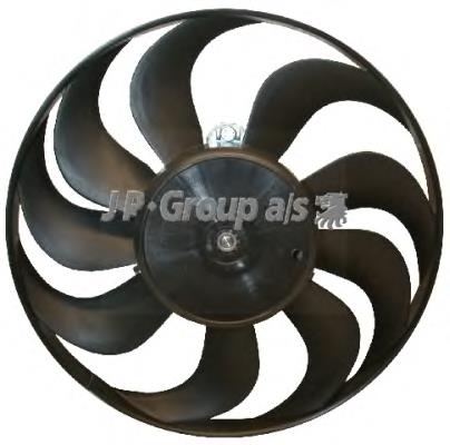Wentylator elektryczny układu chłodzenia, kompletny (silnik+wirnik) prawy JP Group 1199100600 cena, od 48,09 USD