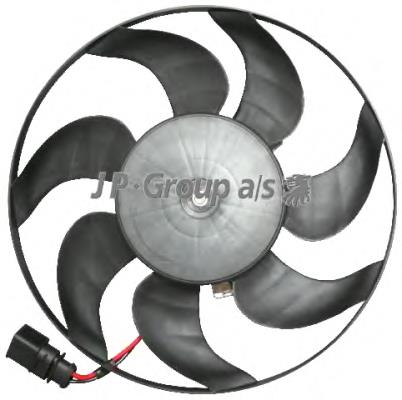 Wentylator elektryczny układu chłodzenia, kompletny (silnik+wirnik) prawy JP Group 1199101980 cena, od 51,83 USD