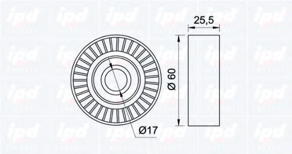 8671019927 Renault (RVI) Rolka prowadząca, kierunkowa paska napędowego