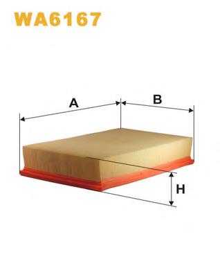 Filtr powietrza WIX WA6167 cena, od 8,69 USD