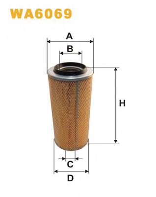Do koszyka WA6069 WIX Filtr powietrza