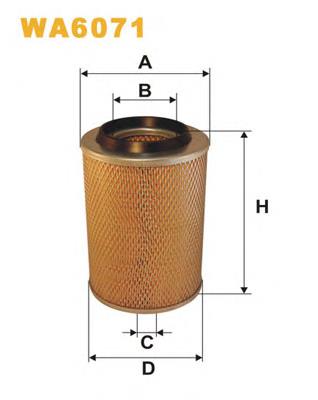 Do koszyka WA6071 WIX Filtr powietrza