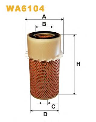 Filtr powietrza WIX WA6104 cena, od 15,04 USD
