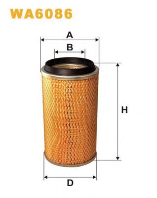 Filtr powietrza WIX WA6086 cena, od 13,60 USD