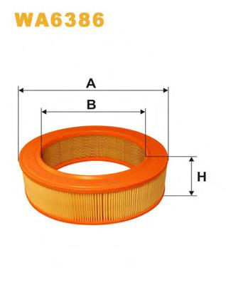Filtr powietrza WIX WA6386 cena, od 12,17 USD