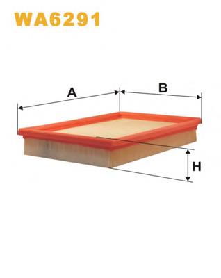 Do koszyka WA6291 WIX Filtr powietrza