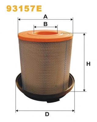 Filtr powietrza WIX 93157E cena, od 66,55 USD