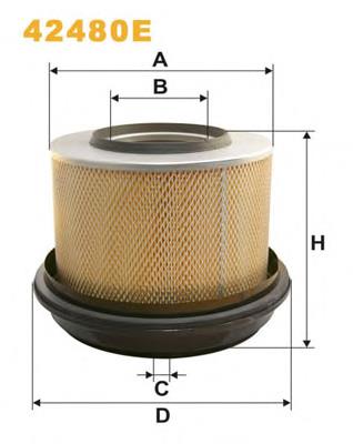 Do koszyka A0010949304 Mercedes Filtr powietrza