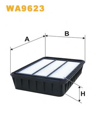 Filtr powietrza WIX WA9623 cena, od 10,28 USD