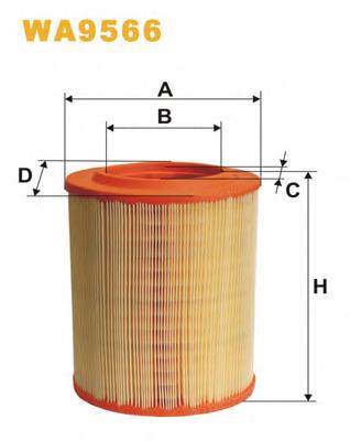 Filtr powietrza WIX WA9566 cena, od 16,57 USD