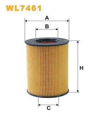 Do koszyka WL7461 WIX Filtr oleju