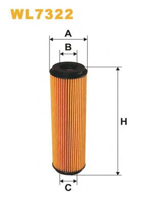 Filtr oleju WIX WL7322 cena, od 8,26 USD