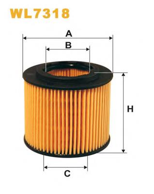 Filtr oleju WIX WL7318 cena, od 7,05 USD