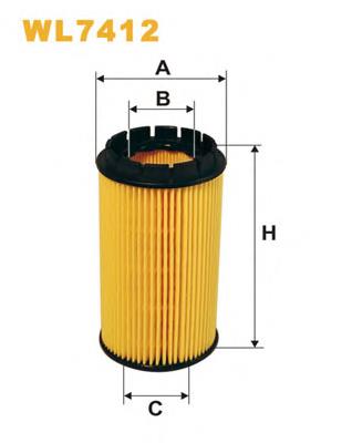 Do koszyka WL7412 WIX Filtr oleju