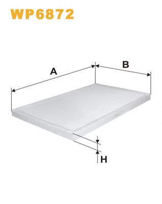 Filtr kabiny WIX WP6872 cena, od 7,69 USD