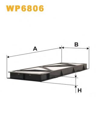 Filtr kabiny WIX WP6806 cena, od 7,71 USD
