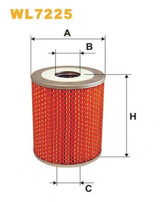 Filtr oleju WIX WL7225 cena, od 8,41 USD