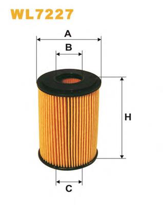 Filtr oleju WIX WL7227 cena, od 7,64 USD