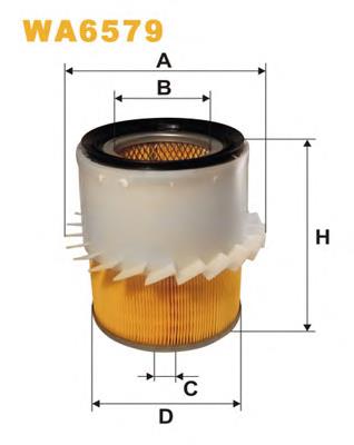 Filtr powietrza WIX WA6579 cena, od 15,12 USD