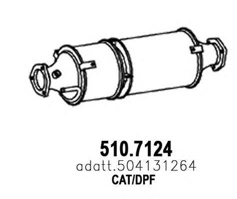 Filtr cząstek stałych układu wydechowego Iveco Daily 6