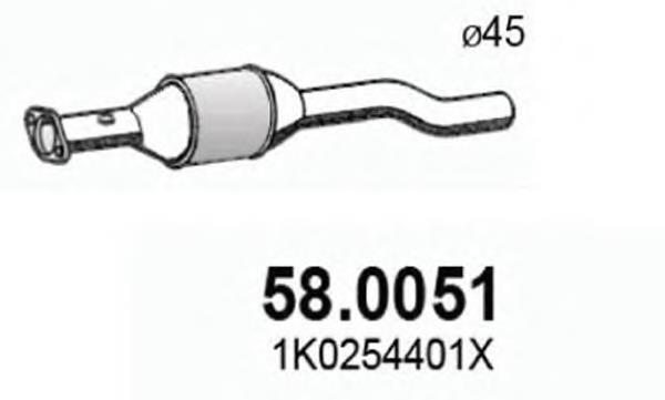 Konwerter-katalizator VAG 1K0254401EX cena, od 151,44 USD