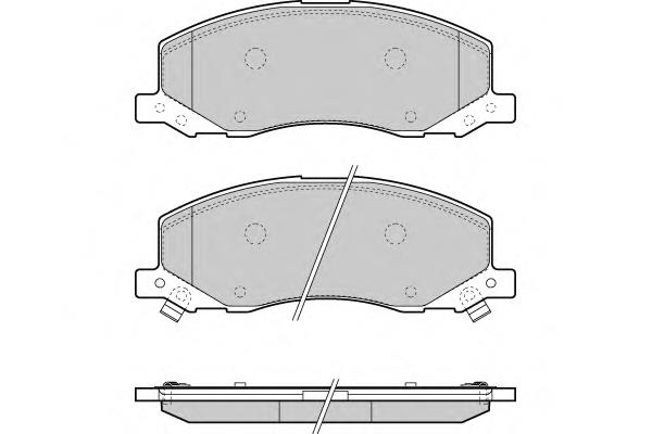 Klocki hamulcowe przednie tarczowe 13237752 Opel