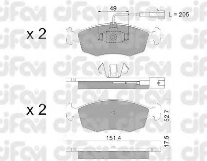 Klocki hamulcowe przednie tarczowe Eurorepar 1681161780 cena, od 30,19 USD