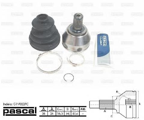 36001461 Volvo Przegub homokinetyczny przedni zewnętrzny