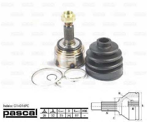 44014S04010 Honda Przegub homokinetyczny przedni zewnętrzny