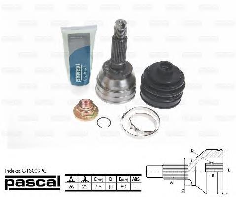 F02425400D Mazda Przegub homokinetyczny przedni zewnętrzny