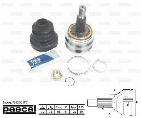 Do koszyka MR528643 Mitsubishi Przegub homokinetyczny przedni zewnętrzny
