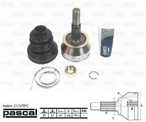 Do koszyka C9211EB30A Nissan/Infiniti Przegub homokinetyczny przedni zewnętrzny