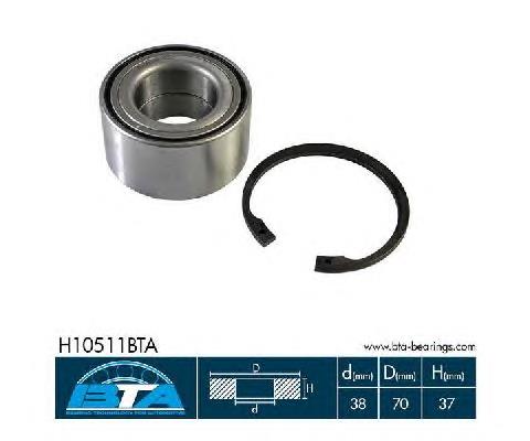 Do koszyka DAC387037 Hyundai/Kia Łożysko piasty przedniej