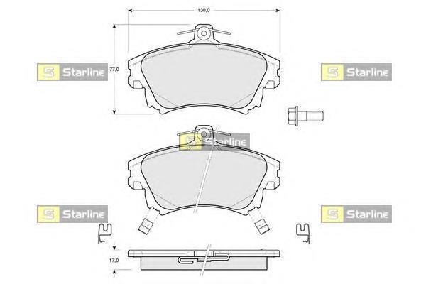 Klocki hamulcowe przednie tarczowe Mitsubishi MR977117