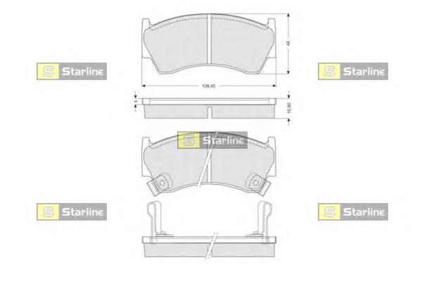 410600M8X2 Nissan/Infiniti Klocki hamulcowe przednie tarczowe