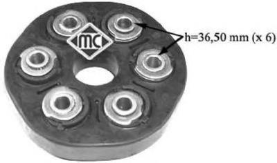 Przegub elastyczny (wg kodów 124 411 00 15, 03918) 04417 Metalcaucho