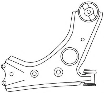 51810664 Fiat/Alfa/Lancia Wahacz zawieszenia przedniego dolny prawy