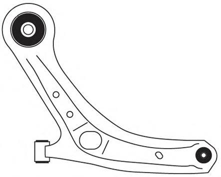 Do koszyka D65134350D Mazda Wahacz zawieszenia przedniego dolny lewy
