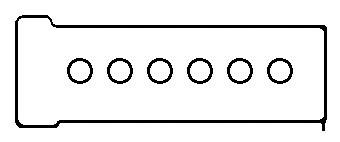 Uszczelka pokrywy zaworowej silnika, zestaw RK6339 BGA