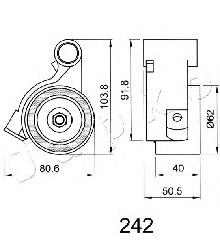Rolka napinacza paska rozrządu Toyota 1350565030 cena, od 53,58 USD