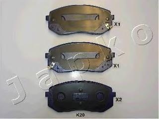 Klocki hamulcowe przednie tarczowe Japko 50K20 cena, od 27,81 USD