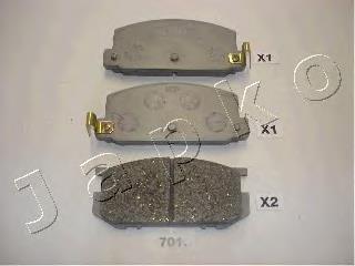 Klocki hamulcowe przednie tarczowe 0449112260 Toyota