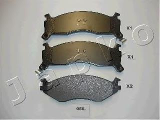 Klocki hamulcowe przednie tarczowe V1012715AB Chrysler