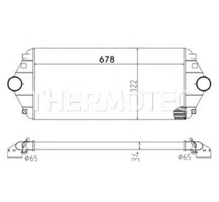 Chłodnica intercoolera 1472059080 Peugeot/Citroen