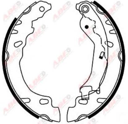 Klocki hamulcowe tylne bębnowe Fiat/Alfa/Lancia 77365085