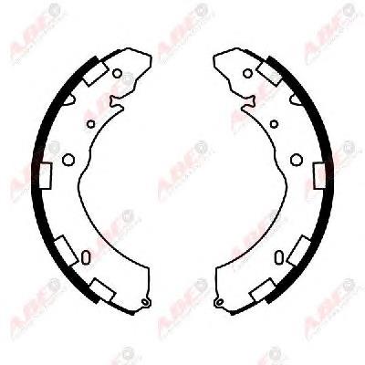 Klocki hamulcowe tylne bębnowe ABE C05060ABE cena, od 45,12 USD
