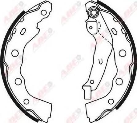 Do koszyka MR465094 Mitsubishi Klocki hamulcowe tylne bębnowe