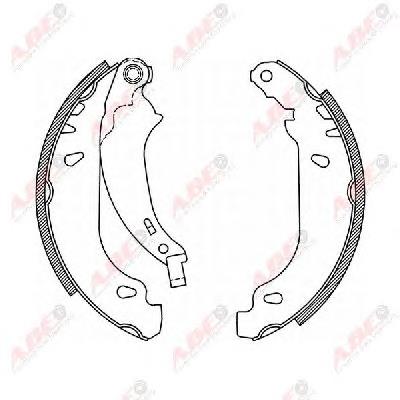Klocki hamulcowe tylne bębnowe 00004241N1 Peugeot/Citroen